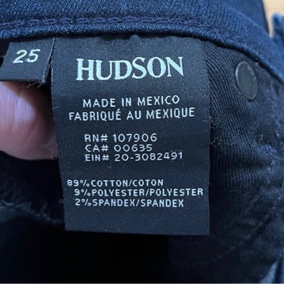 HUDSON Size 25 Krista Super Skinny Jeans Indigo Requiem Wash - Picture 8 of 8